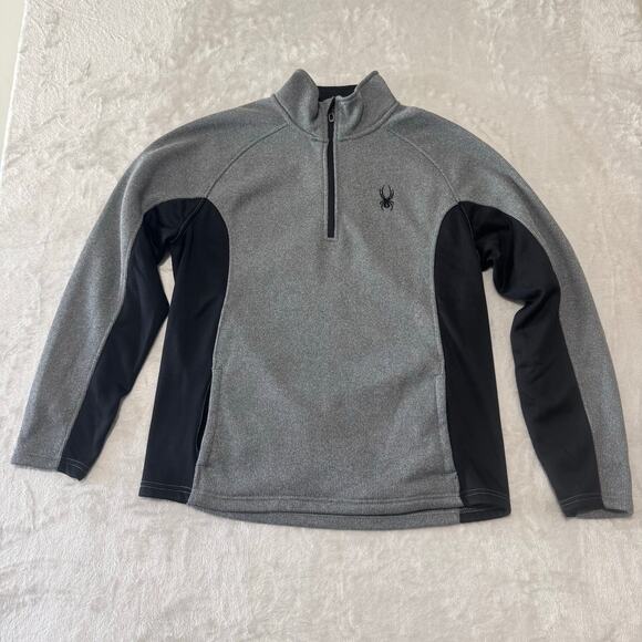 Spyder Other - NWOT Spyder Men's Outbound Core 1/2 Zip Pullover Sweatshirt Sweater L Gray Black